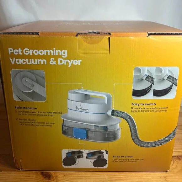 Pet Terra 5-in-1 Grooming Kit - Dry, Vacuum, Trim For Dogs